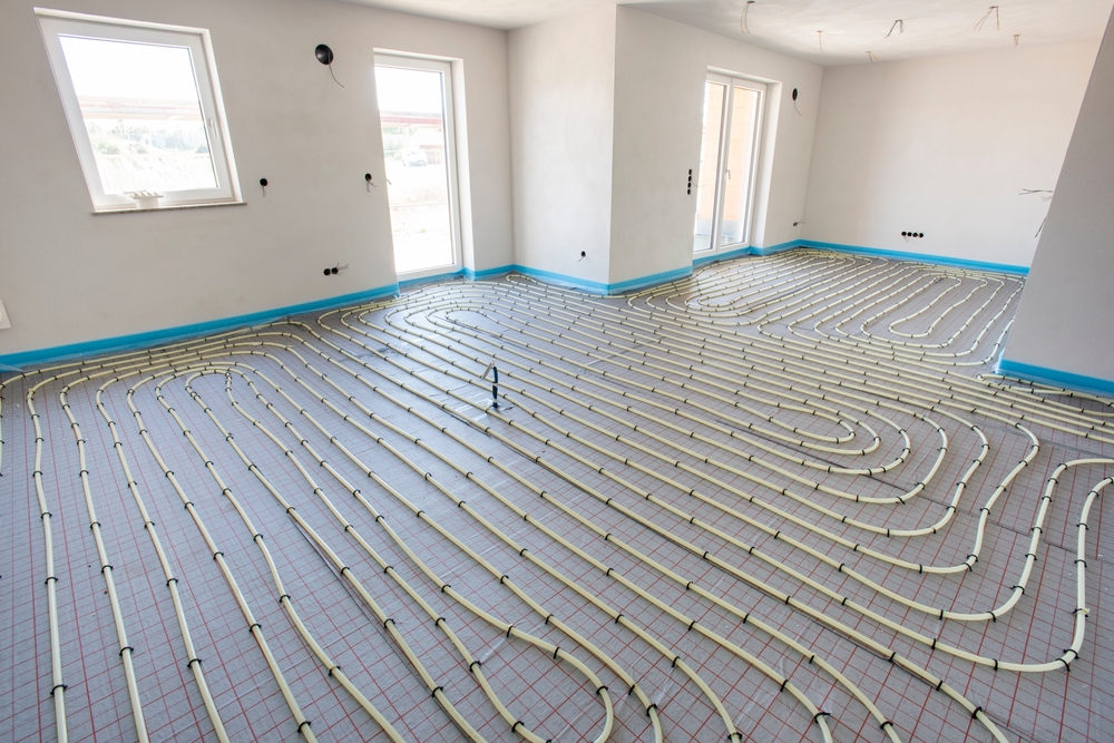 Underfloor,Heating,System,In,Construction,Of,New,Residential,House